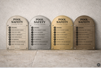 Signature Pool Safety Sign